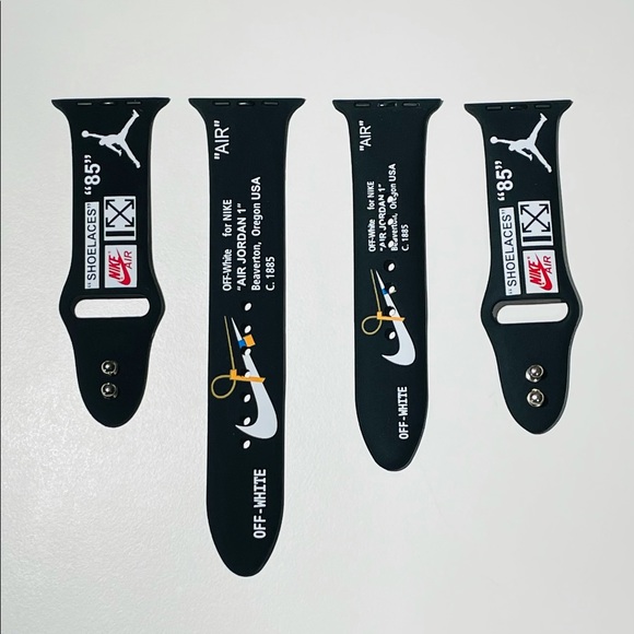 2 pcs Nike Silicone Wristlet Band for Apple Watch, T500+ - Picture 12 of 16